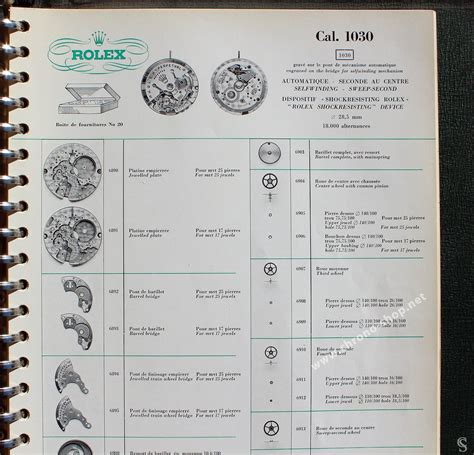 Cal. 1030 Spare Parts 